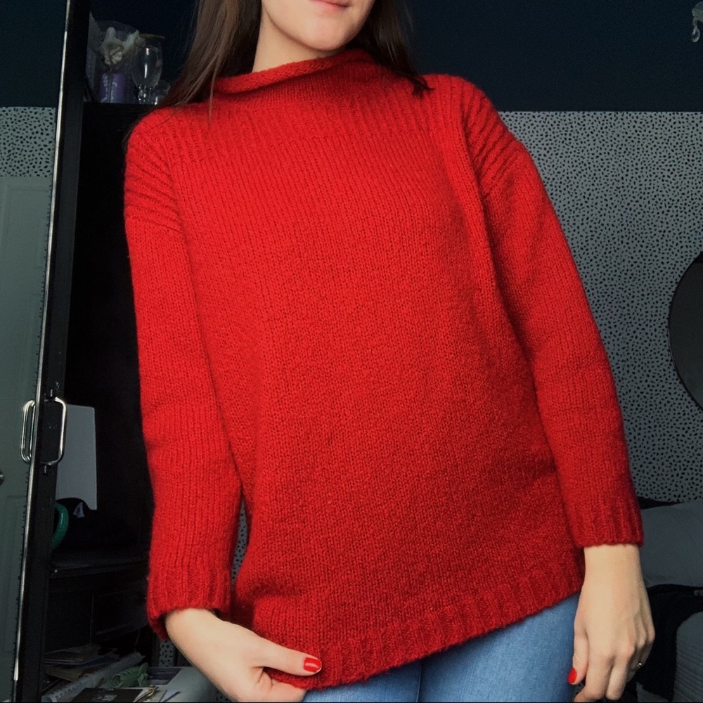 Urban Outfitters Red Knit Sweater